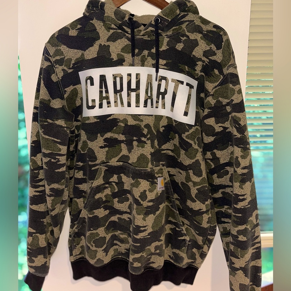 Carhartt camo hoodie sweater